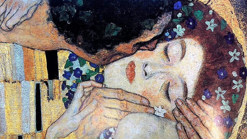 Gustav Klimt "Kyssen"